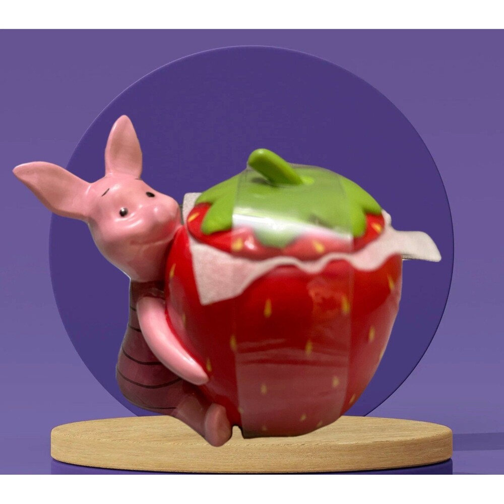 Winnie the Pooh Strawberry Jar Piglet Figurine